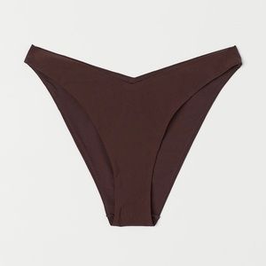 NWT Brown V-cut Bikini Bottoms H&M 2